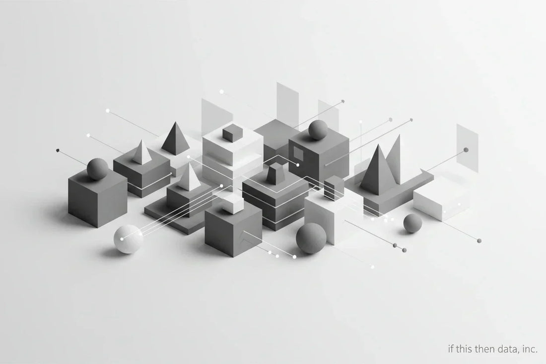 Abstract collage of ecommerce data