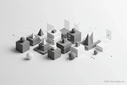 Abstract collage of ecommerce data