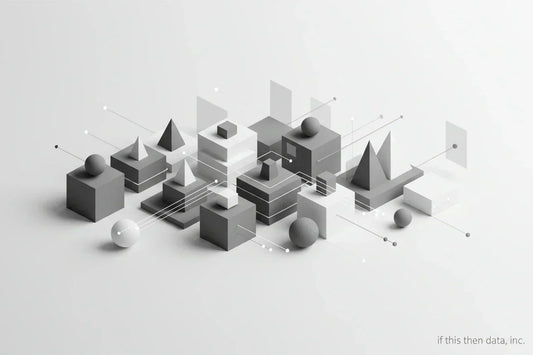 Abstract collage of ecommerce data