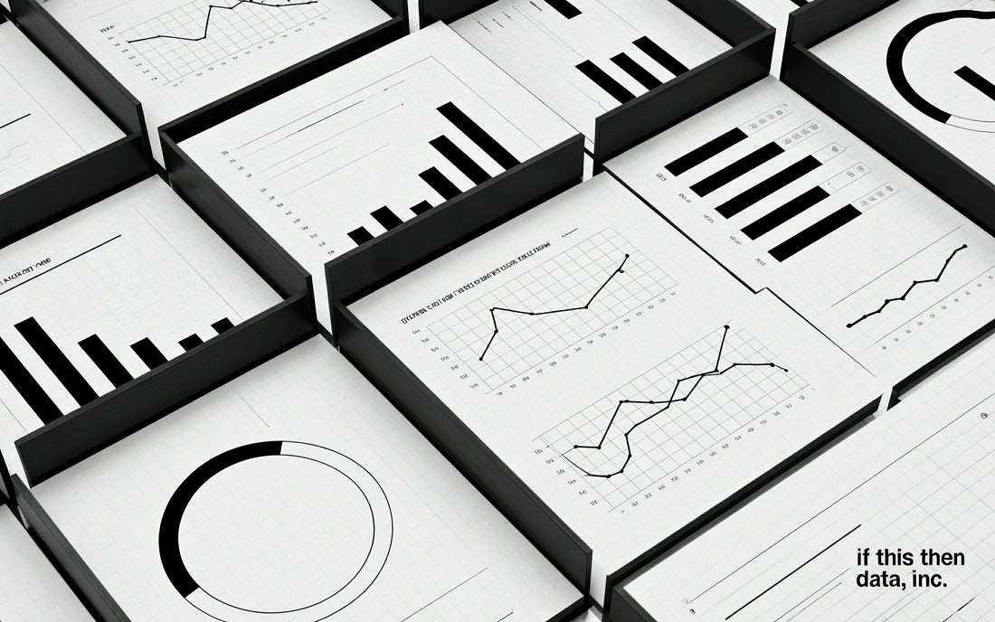 A minimalist design of bars and graphs.