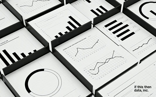 A minimalist design of bars and graphs.